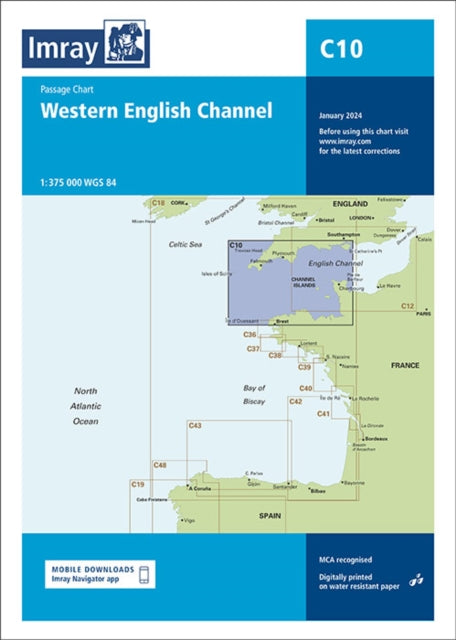 C10 Western English Channel Passage Char By Imray