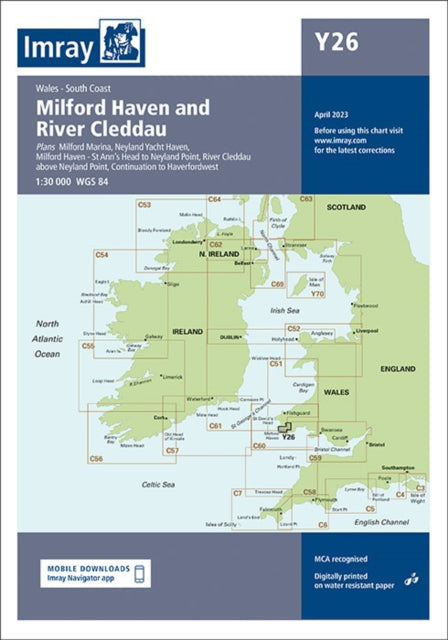 Imray Chart Y26 Milford Haven