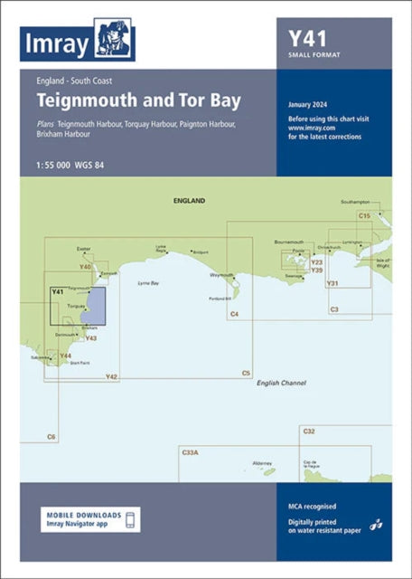Imray Chart Y41 Teignmouth & Tor Bay