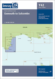 Imray Chart Y42 Exmouth To Salcombe Smal By Imray