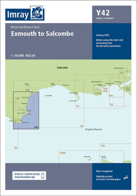 Imray Chart Y42 Exmouth To Salcombe Smal By Imray