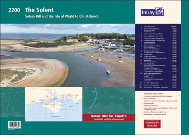 Imray 2200 Chart Pack: The Solent: 2024