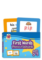 First Words Phonics Flash Cards Age 3-5
