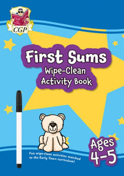 New First Sums Wipeclean Activity Book F