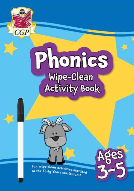 New Phonics Wipeclean Activity Book For