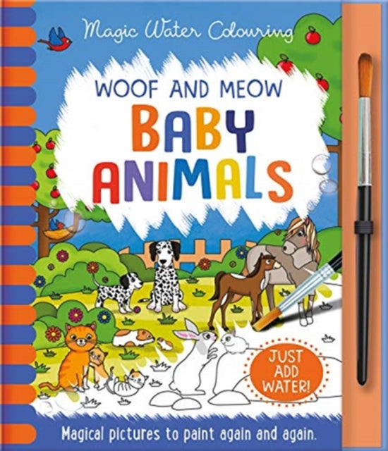Woof & Meow Baby Animals Colouring Book