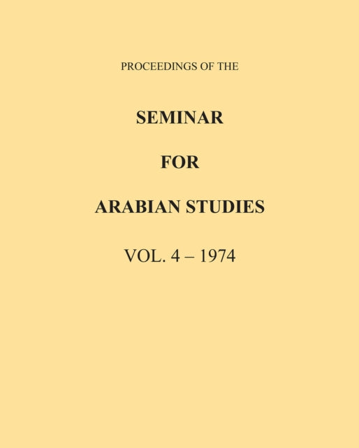 Proceedings Of The Seminar For Arab