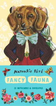 Fancy Fauna 12 Notecards/envelopes