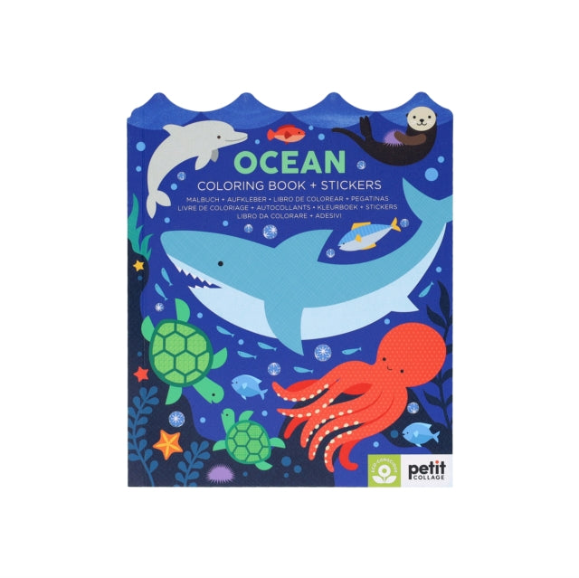 Ocean Coloring Book & Stickers