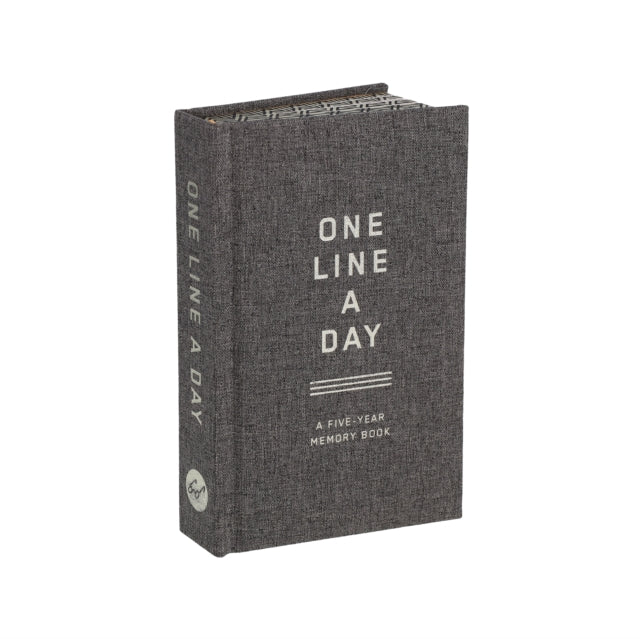 Charcoal Canvas One Line A Day/5 Year Bk