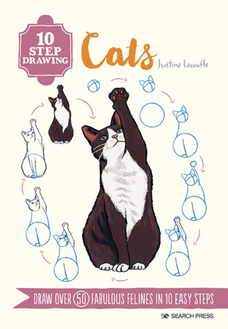 10 Step Drawings Cats