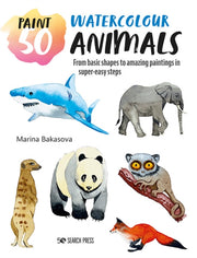 Paint 50 Watercolour Animals