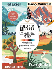 Color By Numbers Us National Parks