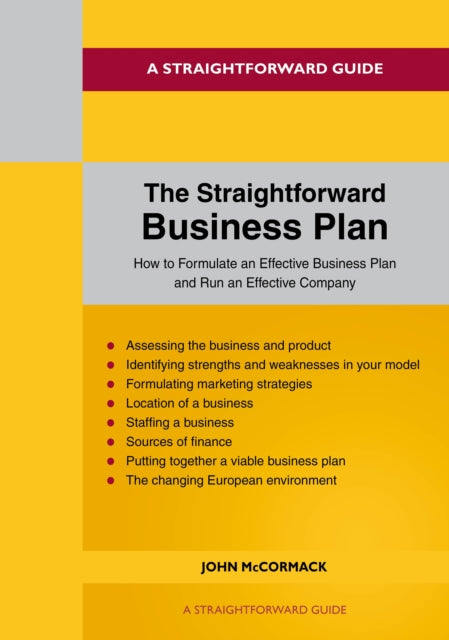 Straightforward Business Plan By Mccormack, John