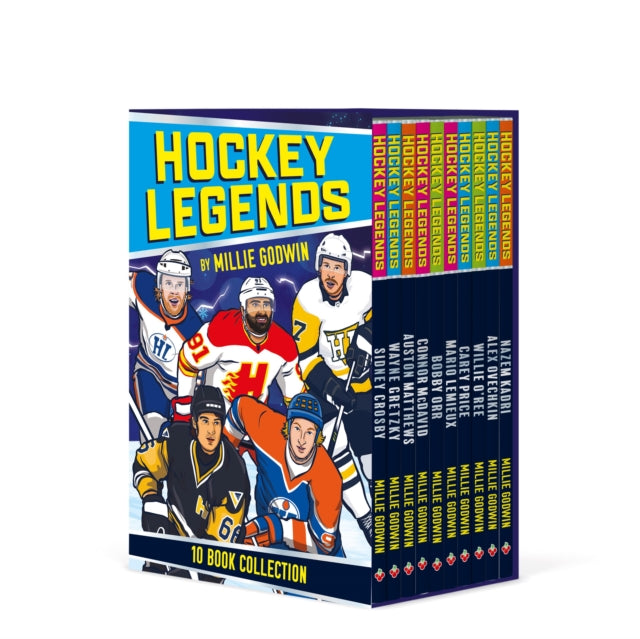 Hockey Legends 10 Book Collection By Godwin, Millie