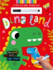 Dino Land Play-and-wipe Activity Book