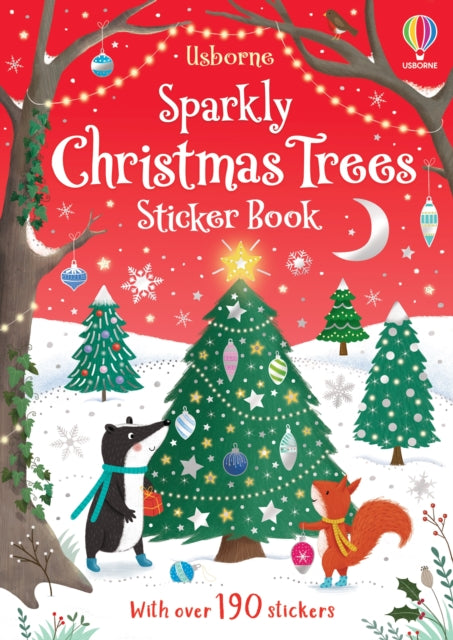 Sparkly Christmas Trees Sticker Book By Greenwell, Jessica