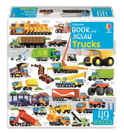 Usborne Book & Jigsaw Trucks By Sam Smith