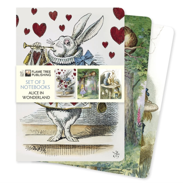 Alice In Wonderland 3 Standard Notebooks