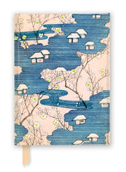 Japanese Woodblock Cottages With Rivers By Flame Tree Studio