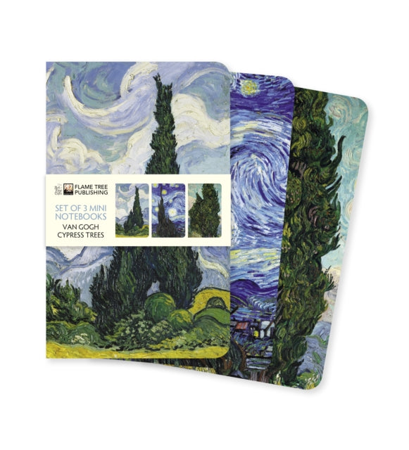 Vincent Van Gogh Cypresses/3 Mini Notebk