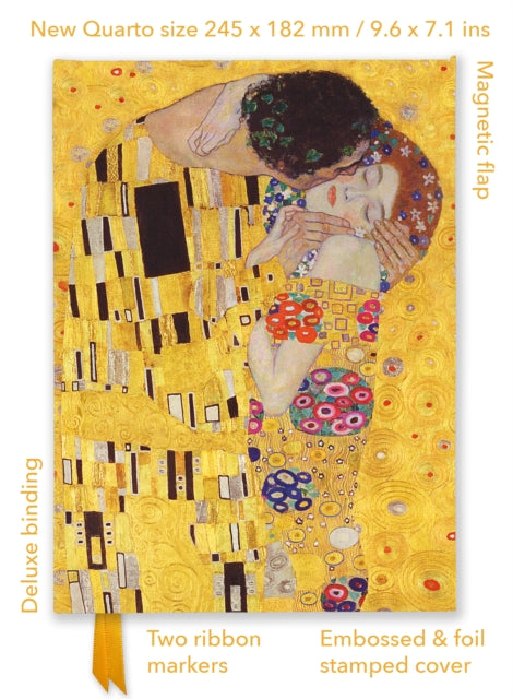 Gustav Klimt Foiled Quarto Journal