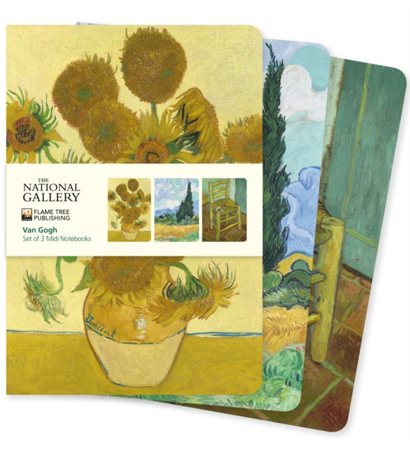 National Gallery Van Gogh 3 Midi Notebks