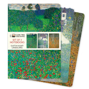 Gustav Klimt Landscapes Set Of 3 Noteboo By Flame Tree Studio