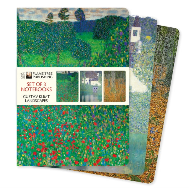 Gustav Klimt Landscapes Set Of 3 Noteboo