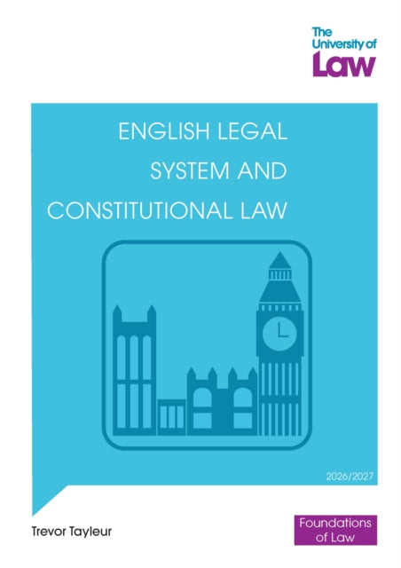 English Legal System Constitutional Law By Tayleur, Trevor