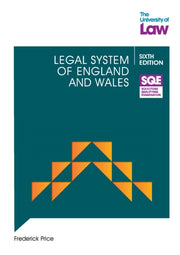 Legal System Of England & Wales By Price, Fred