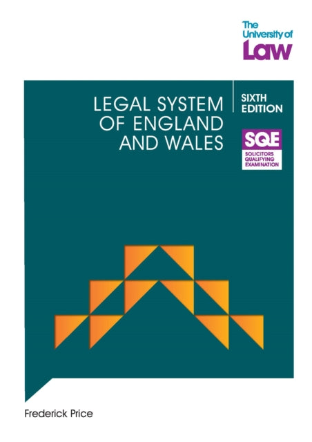 Legal System Of England & Wales By Price, Fred