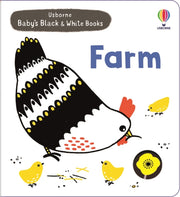 Baby Black & White Books Farm By Cartwright, Mary
