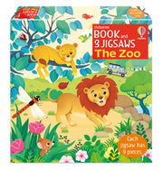 Usborne Book & 3 Jigsaws The Zoo