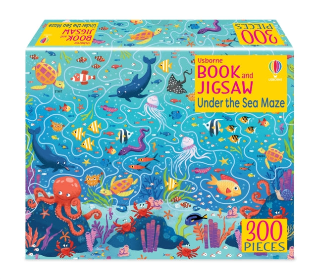 Usborne Book & Jigsaw Under The Sea Maze By Sam Smith