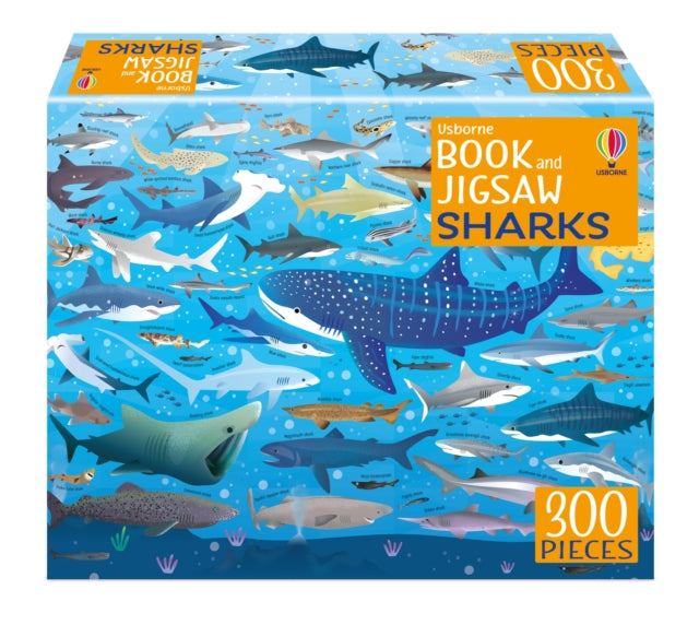 Sharks Book & 300pc Jigsaw By Smith Sam
