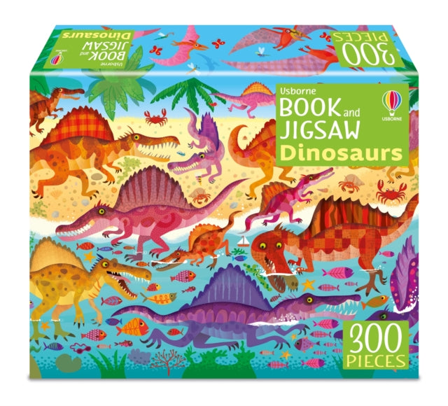 Usborne Book & Jigsaw Dinosaurs 300 Piec