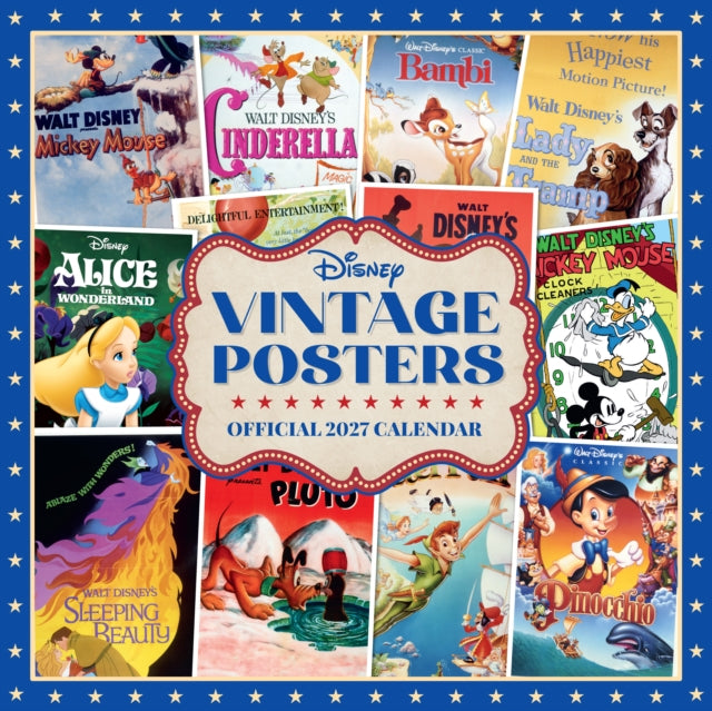 Disney Vintage Posters 2027 Square Calen