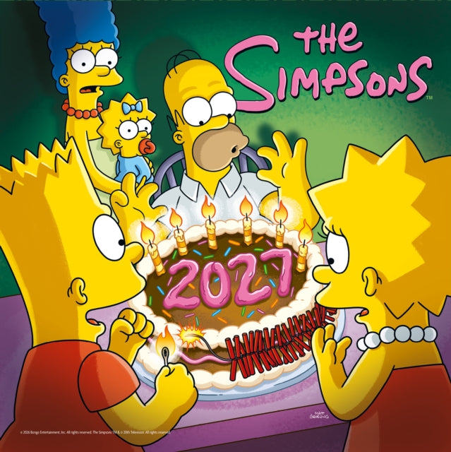 Simpsons 2027 Square Calendar
