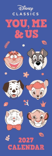 Disney You Me & Us 2027 Slim Calendar