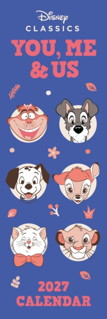 Disney You Me & Us 2027 Slim Calendar