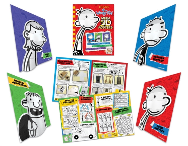 Diary Of A Wimpy Kid Pop Heads 3d Crafts By Kinney, Jeff