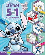 Disney Stitch:5 In 1 Colouring By Disney