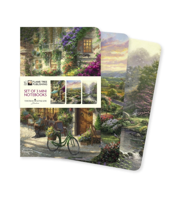 Thomas Kinkade Set Of 3 Mini Notebooks
