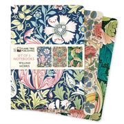 William Morris Set Of 3 Standard Noteboo