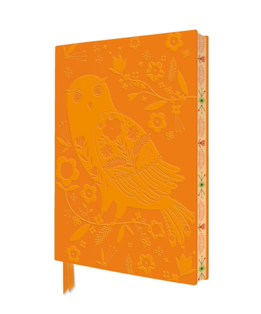 Bee Brown Folk Owl Artisan Art Notebook