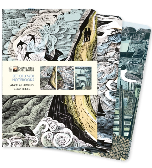 Angela Harding Coastlines 3 Midi Notebks