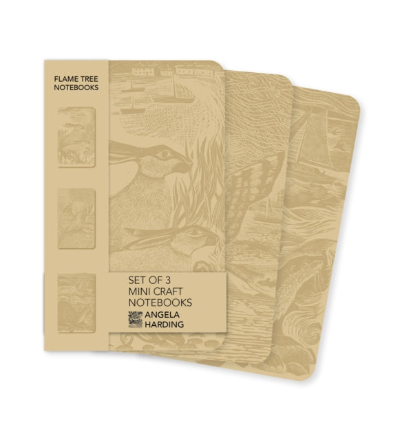 Angela Harding Set 3 Mini Craft Notebks By Flame Tree Studio