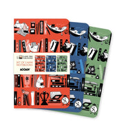 Moomin Bookshelves Set Of 3 Mini Notebks By Flame Tree Studio