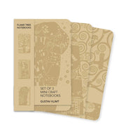 Gustav Klimt Set Of 3 Mini Craft Notebks